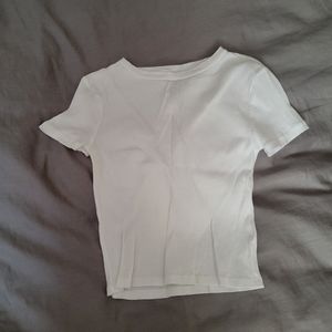 H&M White Crop Top